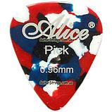 Медіатор Alice AP-600A0.96 Celluloid 0,96 mm різні кольори, фото 4