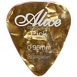 Медіатор Alice AP-600A0.96 Celluloid 0,96 mm різні кольори, фото 5