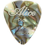 Медіатор Alice AP-600A0.96 Celluloid 0,96 mm різні кольори, фото 8