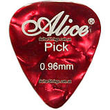 Медіатор Alice AP-600A0.96 Celluloid 0,96 mm різні кольори, фото 10