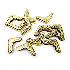 Куточки для альбомів, золото 15*15мм 4шт в наборі, фото 2