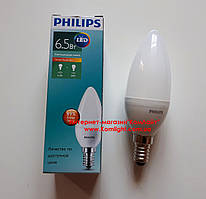 Лампа світлодіодна свічка Philips ESS LEDCandle 6.5-60W E14 827