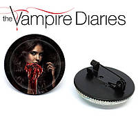 Значок брошь Дневники Вампира Vampire Diaries Елена / Кэтрин