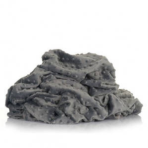 Плюшева тканина Minky світло-графітова (пліт. 380 г/м2)