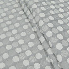 Декоративна тканина для штор, горохи темно-сірий