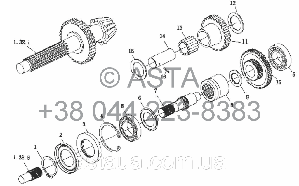 Раздаточная коробка передач на YTO X854 - фото 1 - id-p57374023