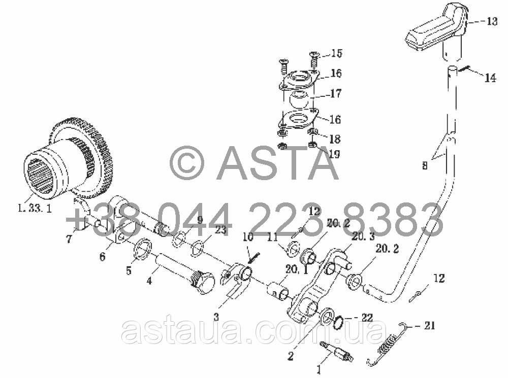 Раздаточная коробка передач на YTO X854 - фото 5 - id-p57374023