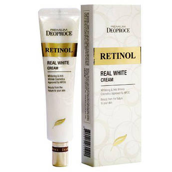 Крем з ретинолом для повік і носогубних складок Premium Deoproce Retinol Real Cream White