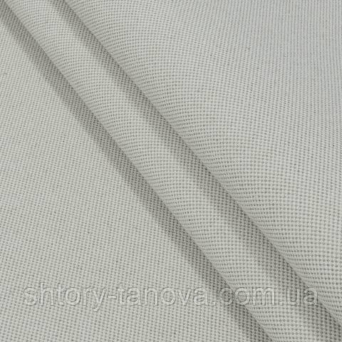 Декоративна тканина, льон, однотонна молочний, фото 1