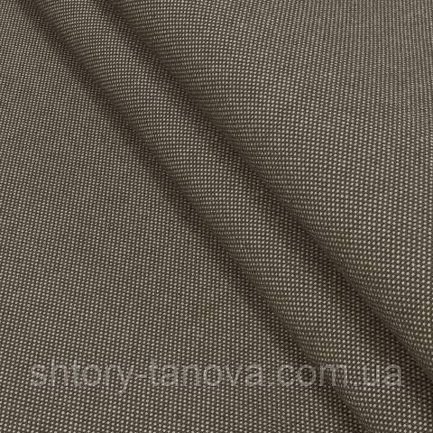 Декоративна тканина, льон, однотонна коричнево-бежевий, фото 1