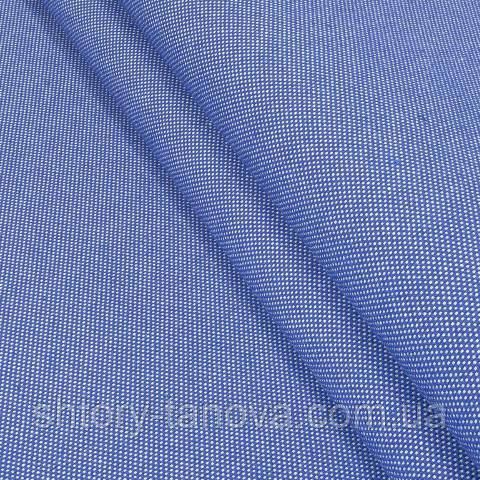 Декоративна тканина, льон, однотонна блакитний, фото 1