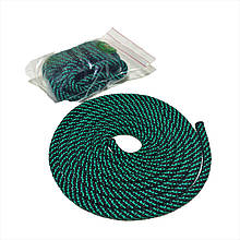 Скакалка для художньої гімнастики 3м, товщина 11 мм, вага 173гр, "El Leon De Oro", Іспанія, Зелений/Чорний