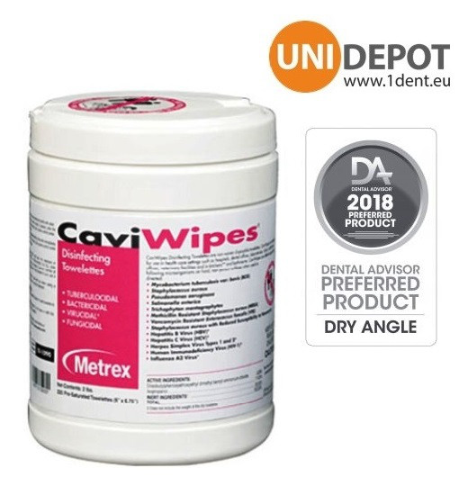 Серветки для дезінфекції поверхонь CaviWipes 160 штук у контейнері