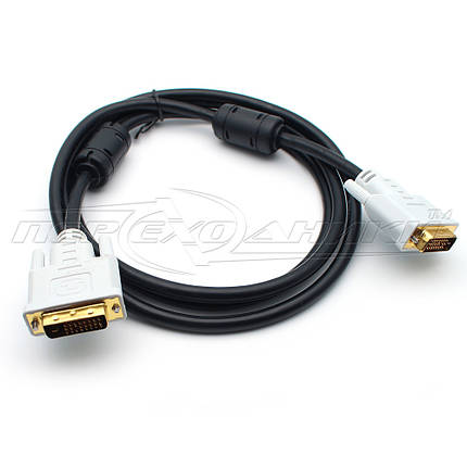 Кабель DVI — DVI (24+1), 2 ферити (висока якість), 1.8 м, фото 2