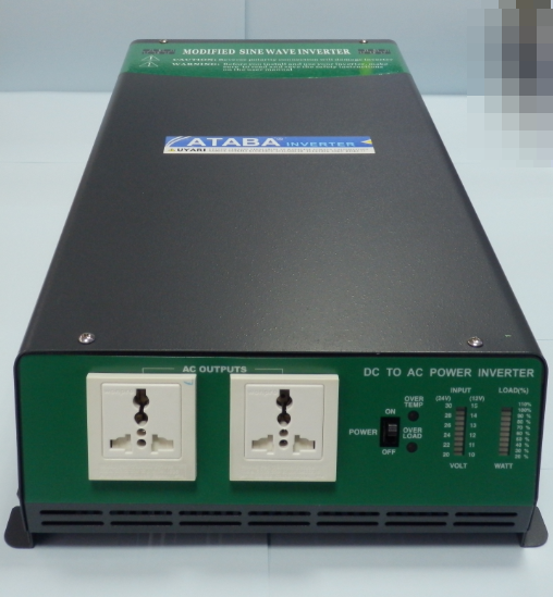 Інвертор напруги з модифікованою синусоїда Ataba AT-12250 ( 12v 220v 2500W ), фото 1