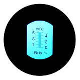 Рефрактометр для цукру, овочевих соків (0...5% Brix) HT110ATC, фото 2
