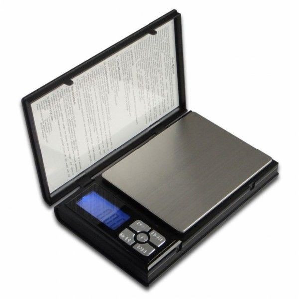 Ваги ювелірні електронні до 2000 г (тип Notebook) в жорсткій коробці. Широкий майданчик.
