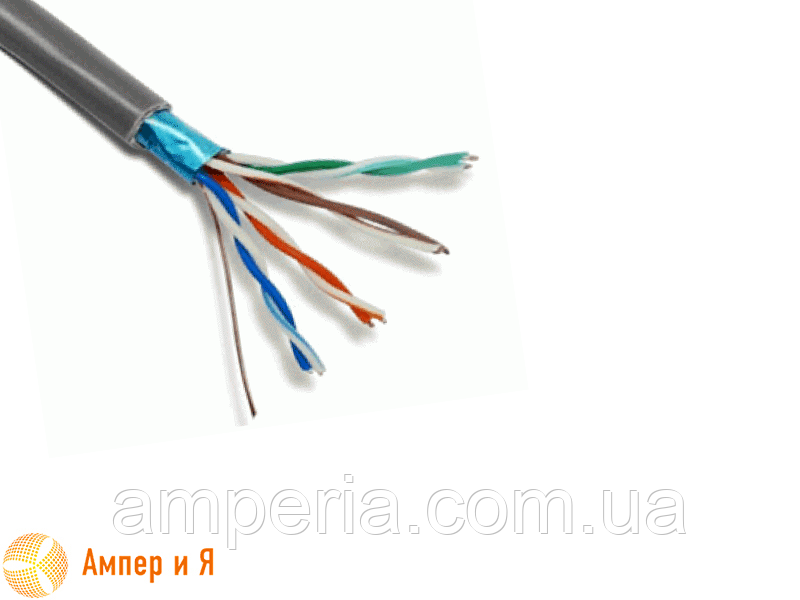 Кабель КПВЕ-HF ВП (100) 4х2х0,51 LSOH (FTP-cat 5E LSOH)