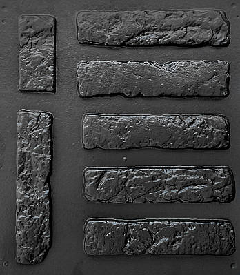 Пластикова форма для декоративної плитки «Стара цегла» №26; плитка 285х65х8 мм (1 м² = 54 шт)