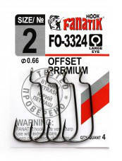 Гачок Fanatik FO-3324 №2 офсетний (4шт)