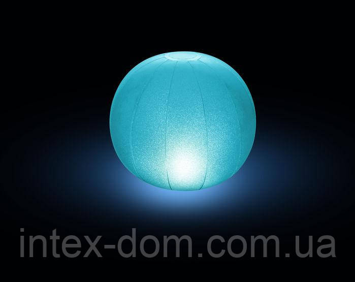 28693, Іntex, Плаваящая підсвічування Куля, 23х22см,