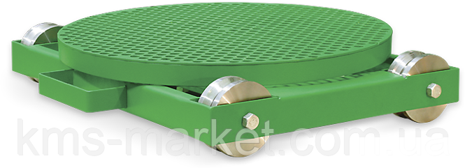 Стіл ручний поворотний на візку з шляхами