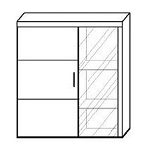 Вітрина Witryna wisząca SAMBA Сama Meble