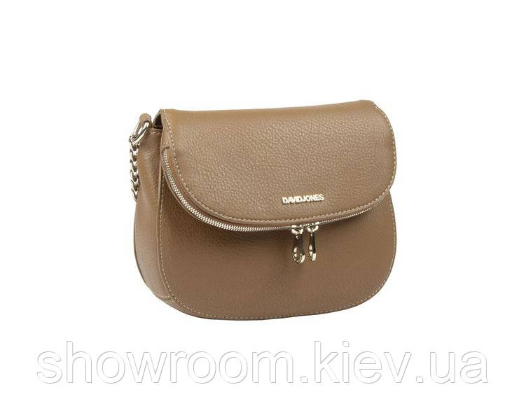 Сумка жіноча David Jones (5602-1) екокожа кольору camel