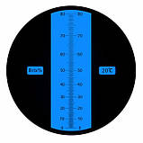 Рефрактометр для цукру, сиропу, СОЖ (0...80% Brix) "HT118", фото 2