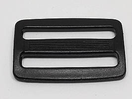 Перетяжка для сумок 20 мм пластик, чорний