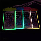 Водонепроникний чохол для смартфона Aqualight світний жовтий, фото 4