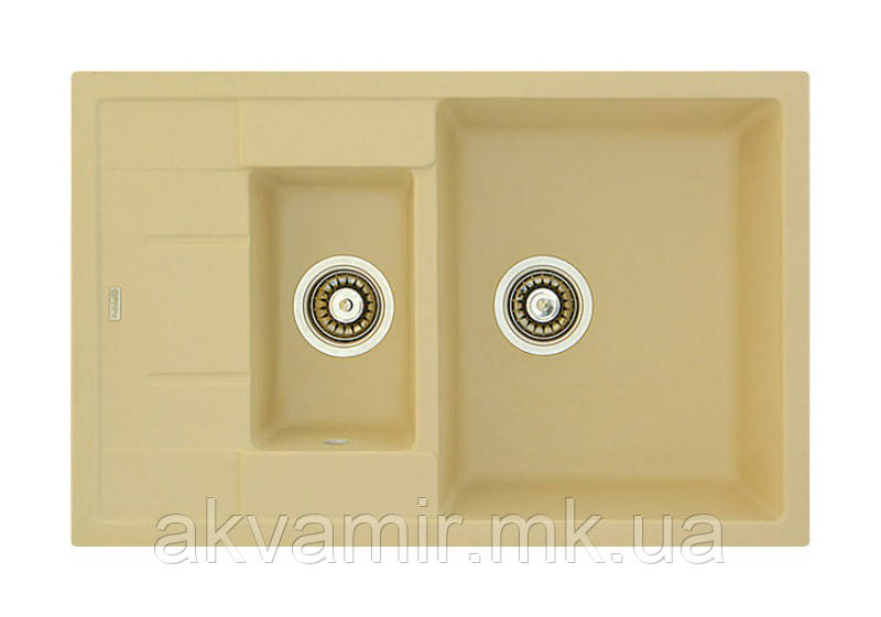 Мойка для кухни Fabiano Classic 78x50x15 Cream (кремовый) - фото 1 - id-p272706950