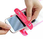 Водонепроникний чохол для смартфона Aqualight світний рожевий, фото 3