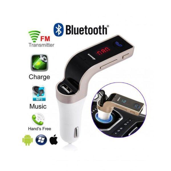 Автомобільний FM трансміттор CAR G7 Bluetooth, AUX, USB 12-24V