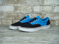 Кеди текстильні унісекс Vans Era Blue&Black "Сині з чорним" р. 5-7(36-39)