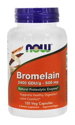 Фермент NOW Foods Bromelain 500mg 120 caps