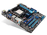 Плата під AMD SAM3 ASUS M4A785TD-M EVO УЦІНКА - МЕРЕЖА! Розуміє ВСІ 2-6 ЯДРА ПРОЦИ X2-X6, фото 3