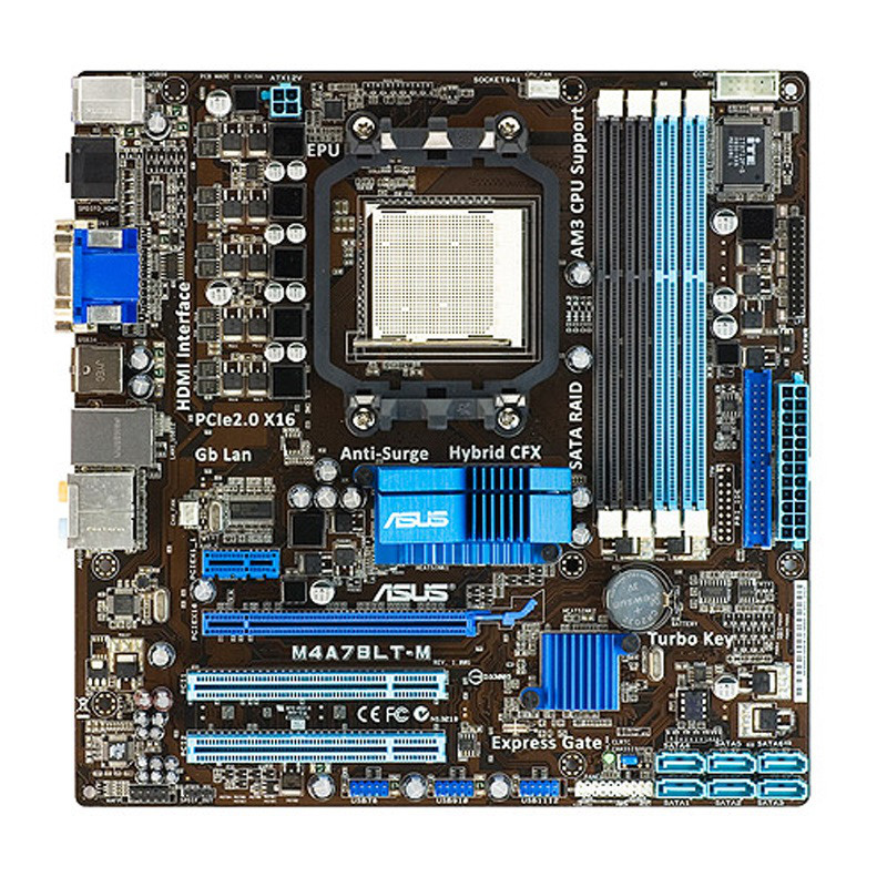 Плата під AMD SAM3 ASUS M4A78LT-M на DDR3 !!! 125W READY Розуміє ВСІ 2-6 ЯДЕРНІ ПРОЦИ