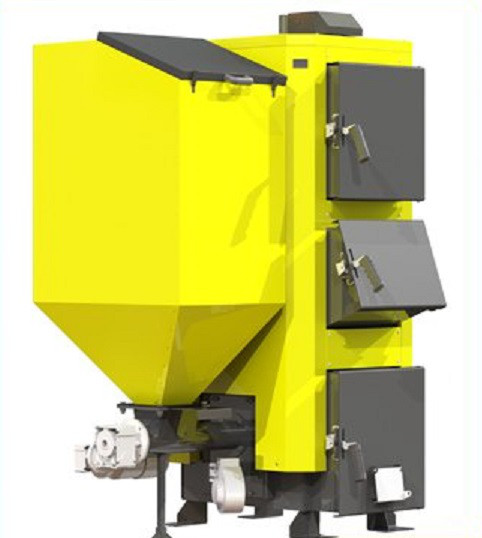 Пеллетний універсальний котел Kronas Combi 75 (Кронас з автоматичним подаванням), фото 1