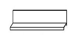Полиця навісна у вітальню з ДСП/МДФ навісна у вітальню з ДСП/МДФ Półki SAMBA Сama Meble
