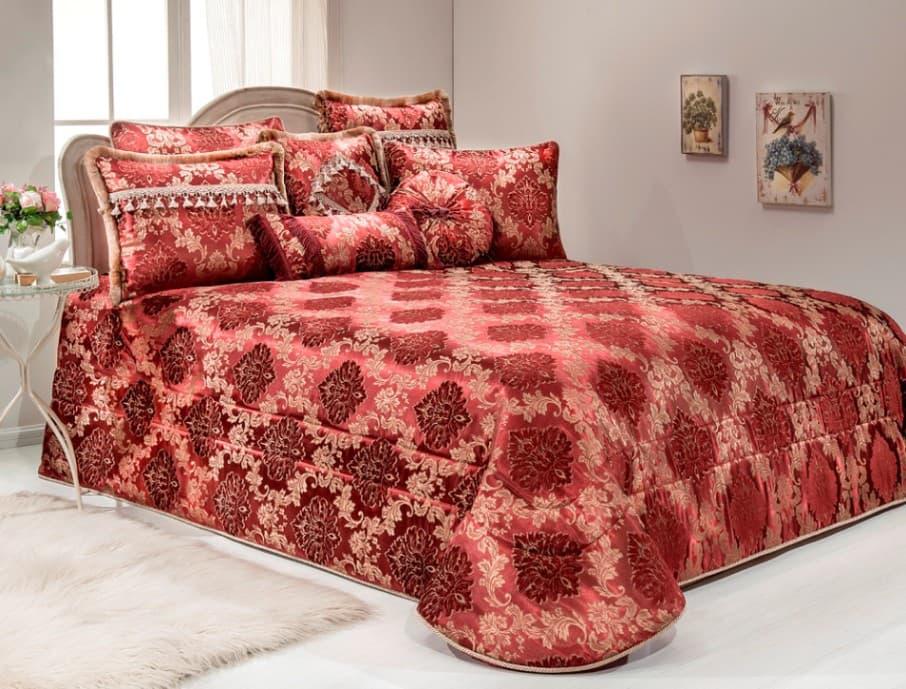 Покривало Gelin Home SADABAD бордовий, 260*270