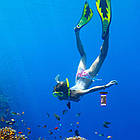 Підводний чохол для смартфона AirCase з надувними краями синій, фото 7