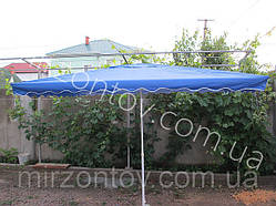 Парасолька торгова 3 х 3 м квадратна без клапана, синя, зелена, червона