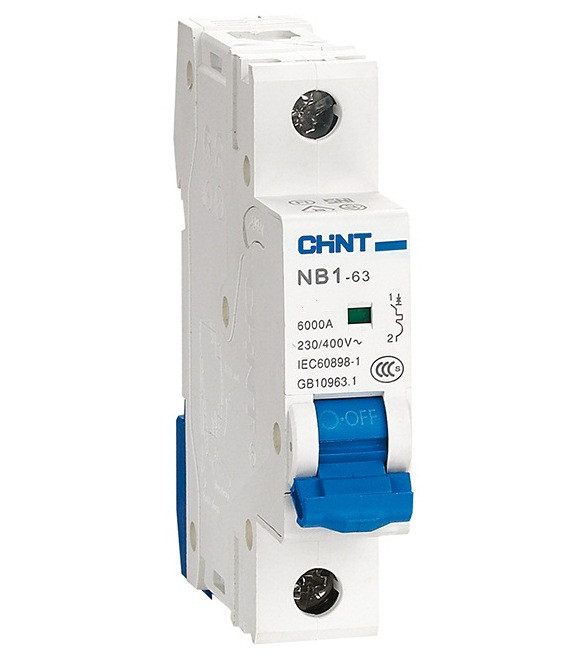 Автоматичний вимикач NB1-63H 1P 10kA C 16A, фото 1