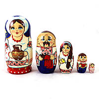 Мотрійка дерев'яна 5-х дівчинка Українка 12.5 см Гранд Презент М-17