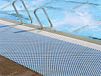 Модульный резиновый ковер Гидро цвет голубой для бассейнов и влажных помещений