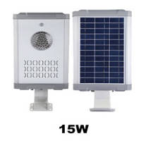 Вуличний LED світильник на сонячній батареї 15w