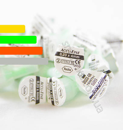 Поштучно голки Акку-файн Accu-Fine 4mm 32G для інсулінових ручок, фото 1
