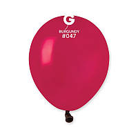 Воздушные шарики 5' пастель Gemar A50-47 Бургунди, (13 см) 100 шт