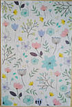 Фетр із малюнком квітковий принт "Акварельні квіти" ЦП013, фото 2